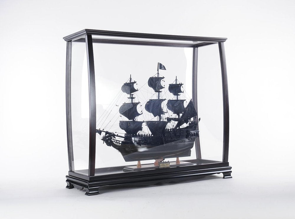 34" Black Glass Standard Display Stand HomeRoots