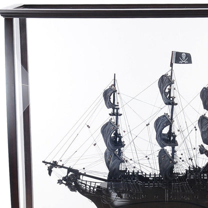 34" Black Glass Standard Display Stand HomeRoots