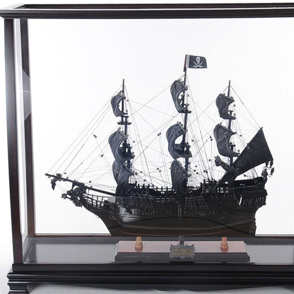 34" Black Glass Standard Display Stand HomeRoots