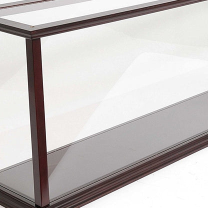 39" Dark Brown Glass Standard Display Stand HomeRoots