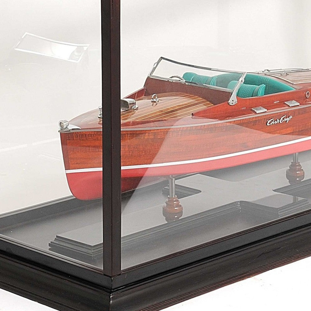 14" X 37.5" X 15" Display Case For Speed Boat - FurniFindUSA