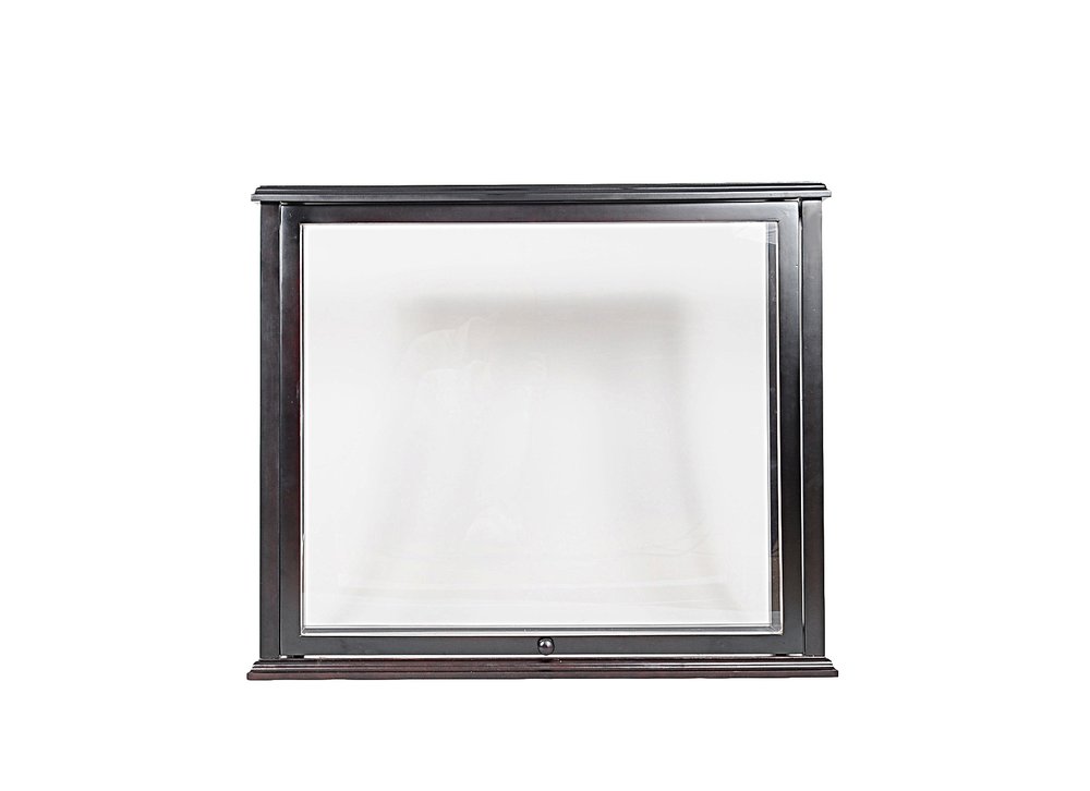 14" Black Glass Standard Display Stand HomeRoots