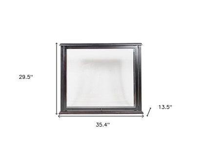 14" Black Glass Standard Display Stand HomeRoots