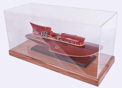28" Wood Brown Glass Standard Display Stand HomeRoots