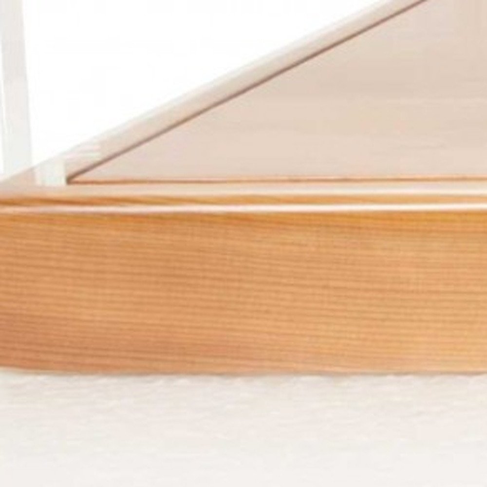 28" Wood Brown Glass Standard Display Stand HomeRoots