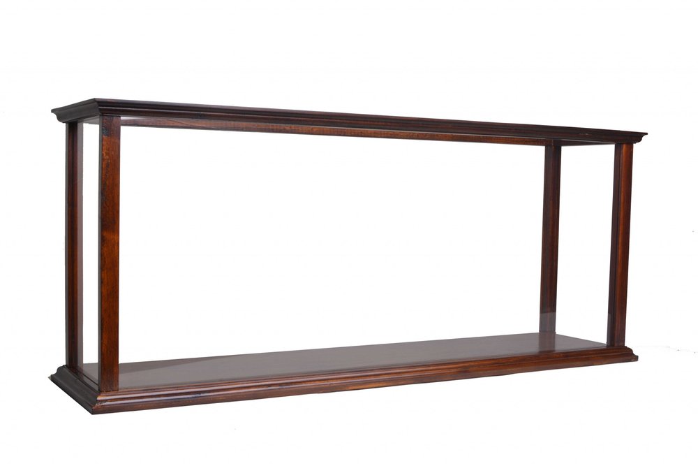 10" Dark Brown And Clear Glass Standard Display Stand HomeRoots