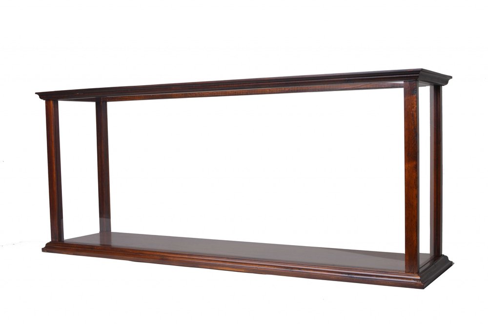 10" Dark Brown And Clear Glass Standard Display Stand HomeRoots