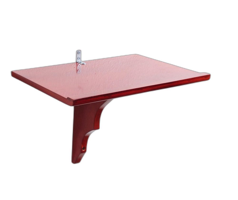 10" Red Solid Wood Wall Mounted Floating Shelf — view 7