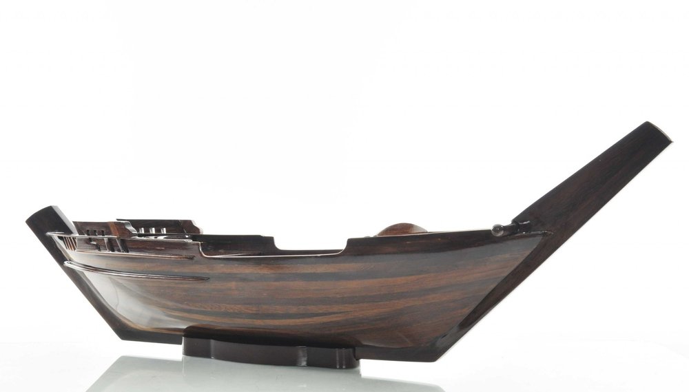6" Dark Brown Novelty Wood Serving Tray With Handles HomeRoots