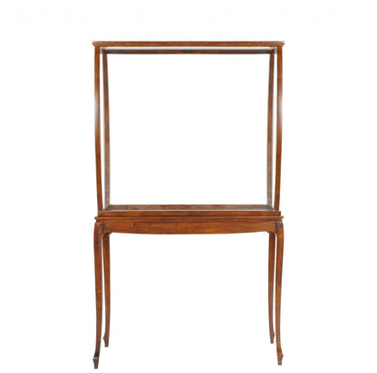 15" Brown And Clear Glass Standard Display Stand HomeRoots