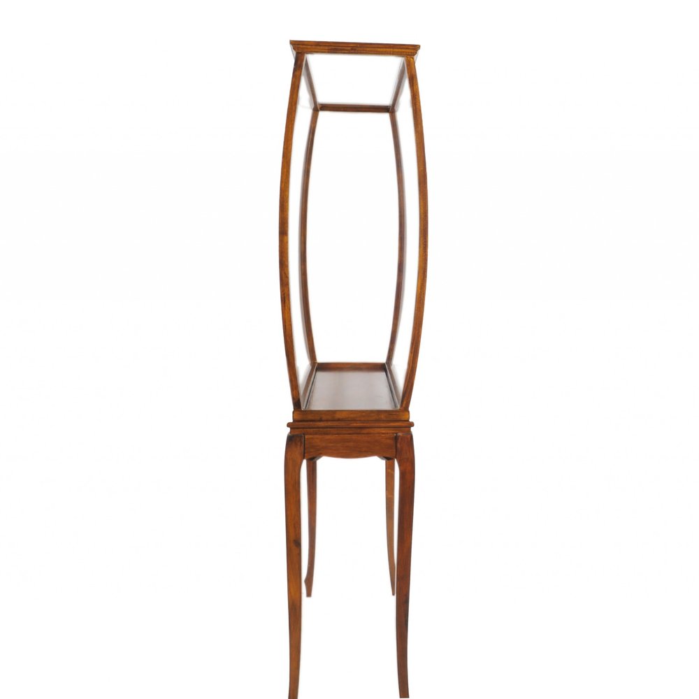 15" Brown And Clear Glass Standard Display Stand HomeRoots