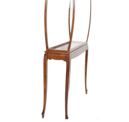 15" Brown And Clear Glass Standard Display Stand HomeRoots