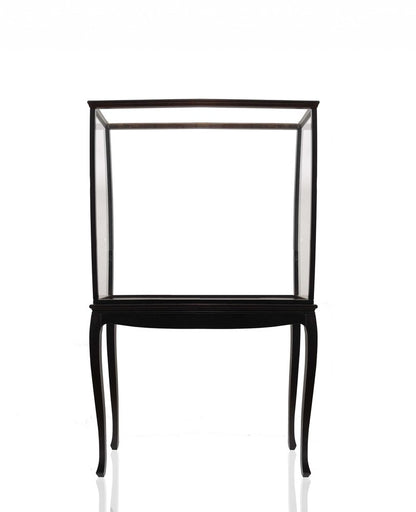 14" Black And Clear Glass Standard Display Stand HomeRoots