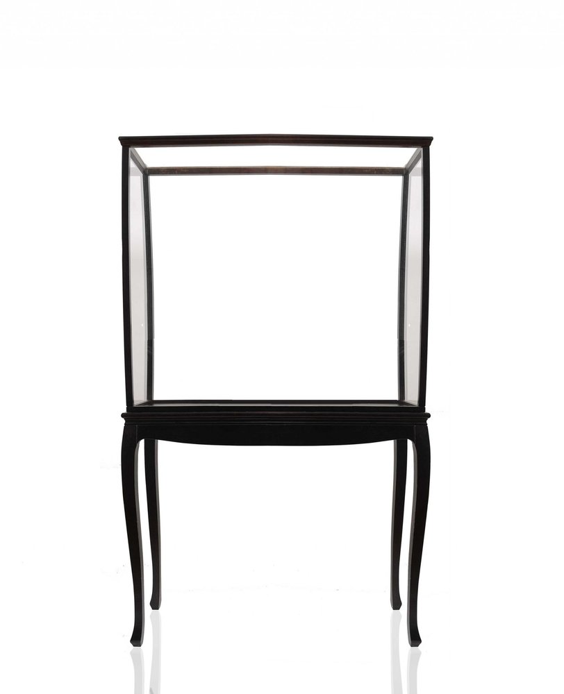 14" Black And Clear Glass Standard Display Stand HomeRoots
