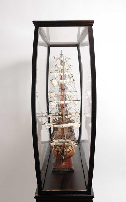 14" Black And Clear Glass Standard Display Stand HomeRoots