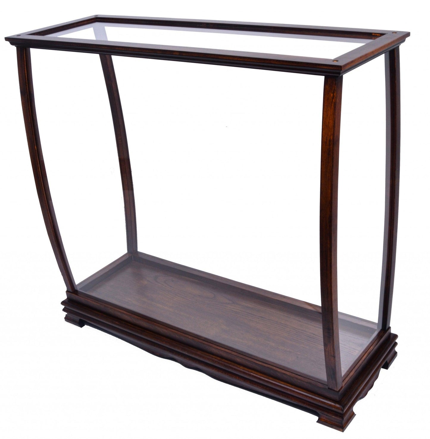 14" Silver And Clear Glass Standard Display Stand - FurniFindUSA