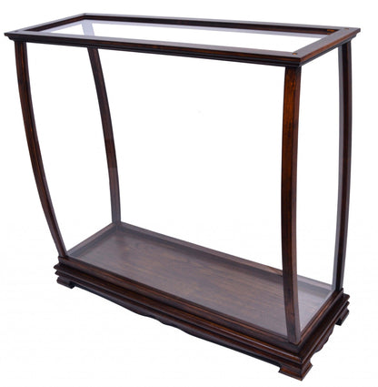 14" Silver And Clear Glass Standard Display Stand - FurniFindUSA