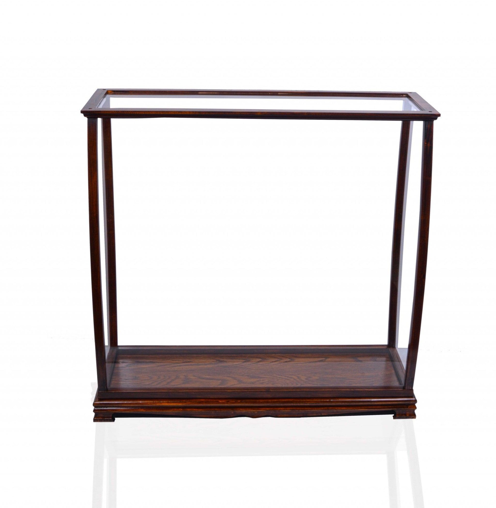 14" Silver And Clear Glass Standard Display Stand - FurniFindUSA