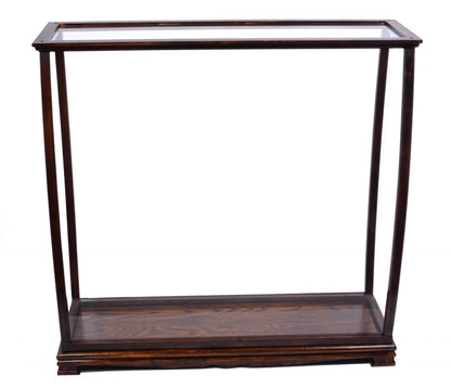 14" Silver And Clear Glass Standard Display Stand - FurniFindUSA
