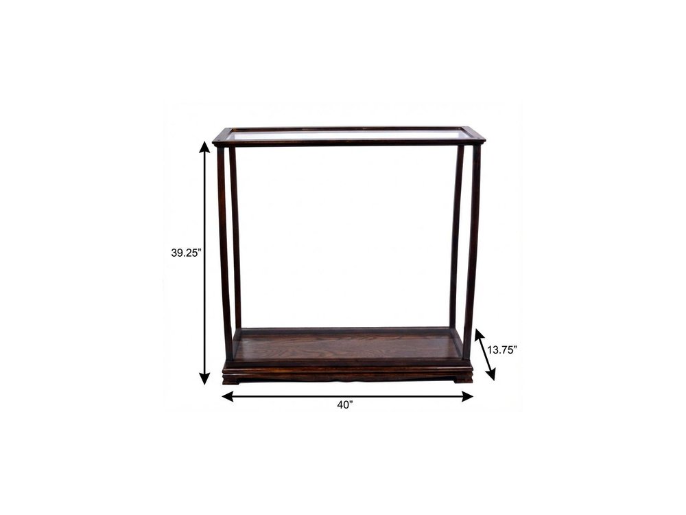 14" Silver And Clear Glass Standard Display Stand HomeRoots