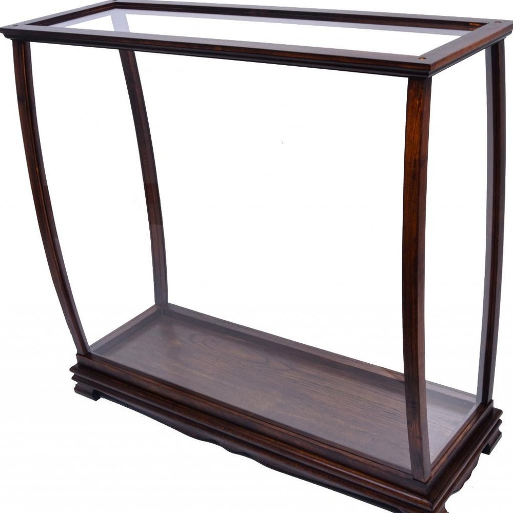 14" Silver And Clear Glass Standard Display Stand HomeRoots