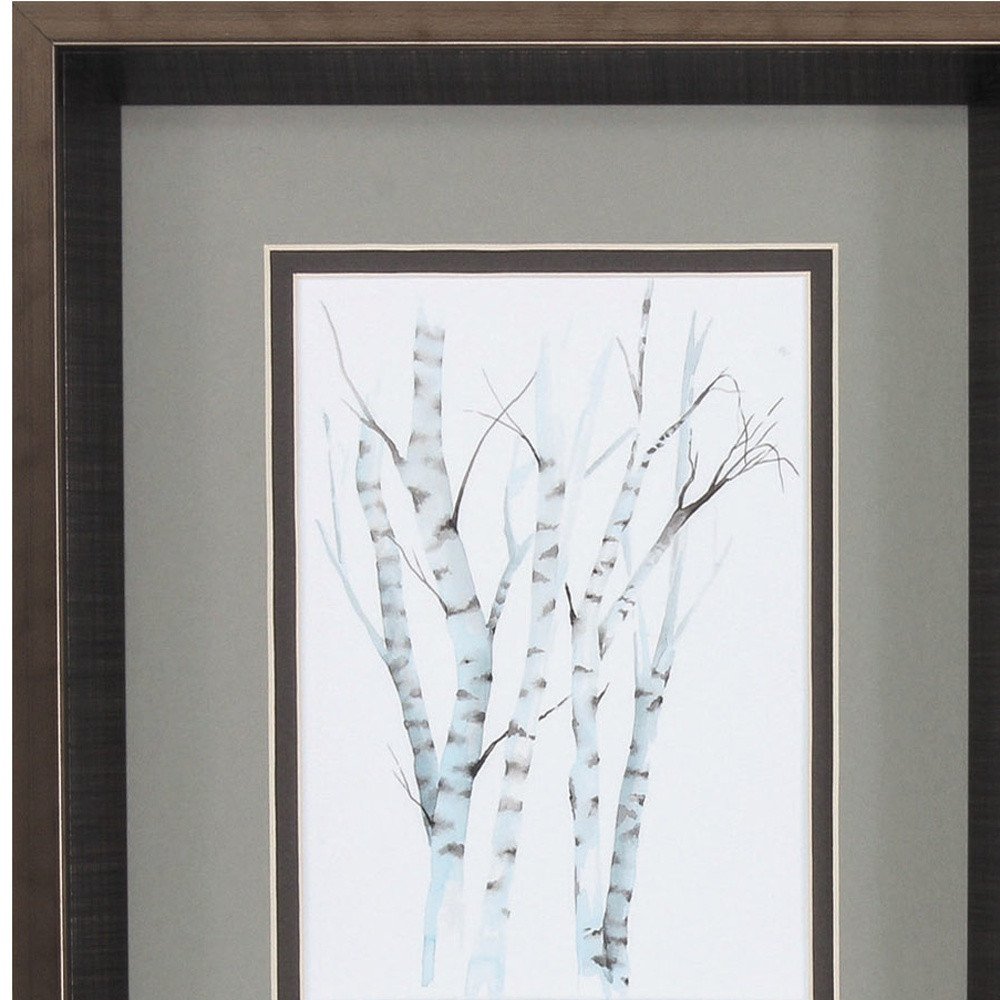 10" X 12" Brushed Silver Frame Aquarelle Birches (Set Of 2) — view 2
