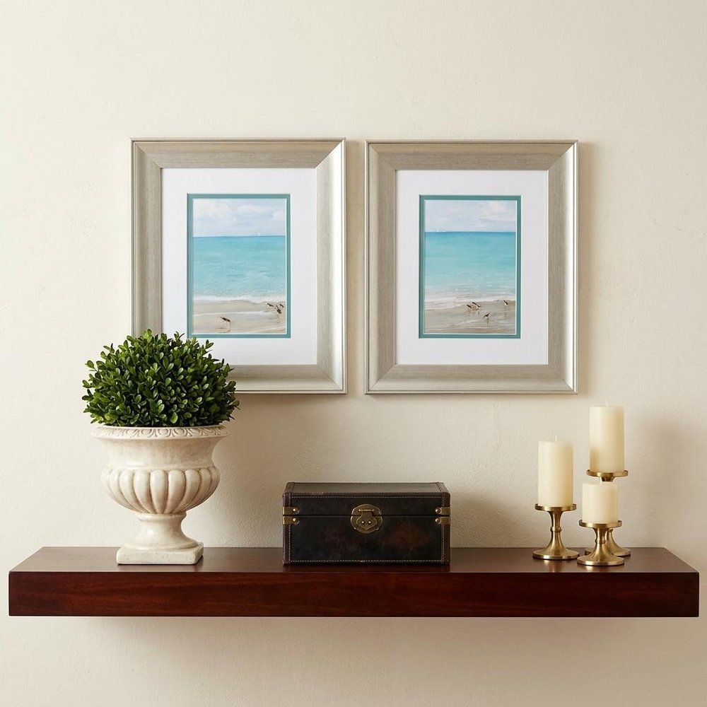 11" X 13" Brushed Silver Frame Sunday At The Shore (Set Of 2) — view 4