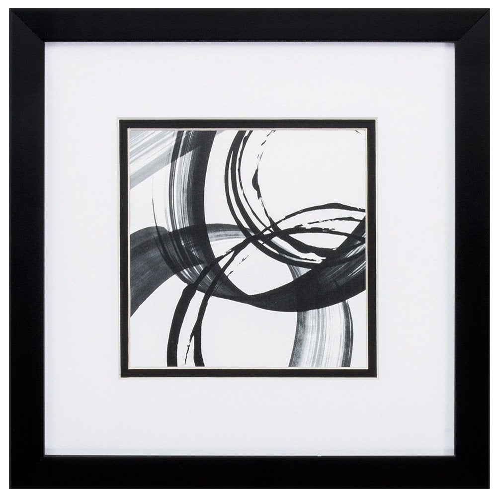 11" X 11" Silver Frame Black Rings (Set Of 2) — view 3
