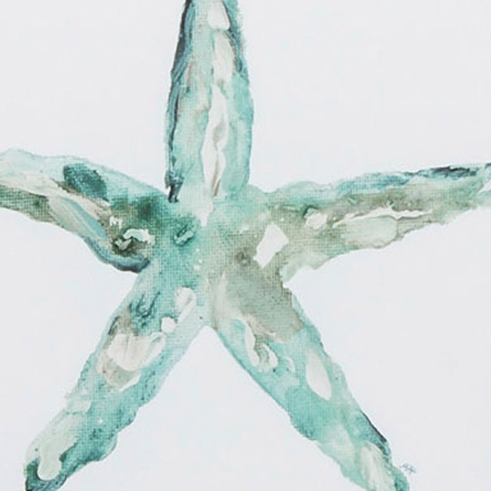 Set of Two Aqua Coastal White Square Framed Art — view 2