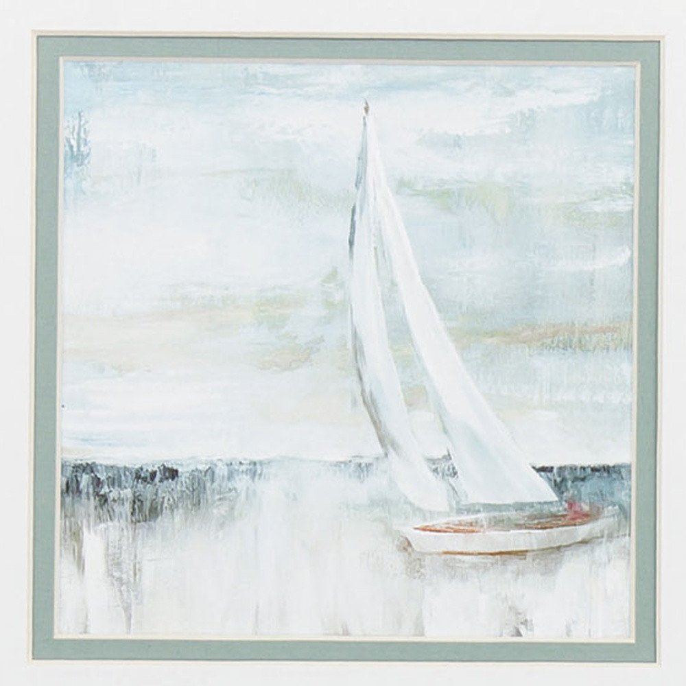 11" X 11" Matte White Frame Soft Sail (Set Of 2) — view 3