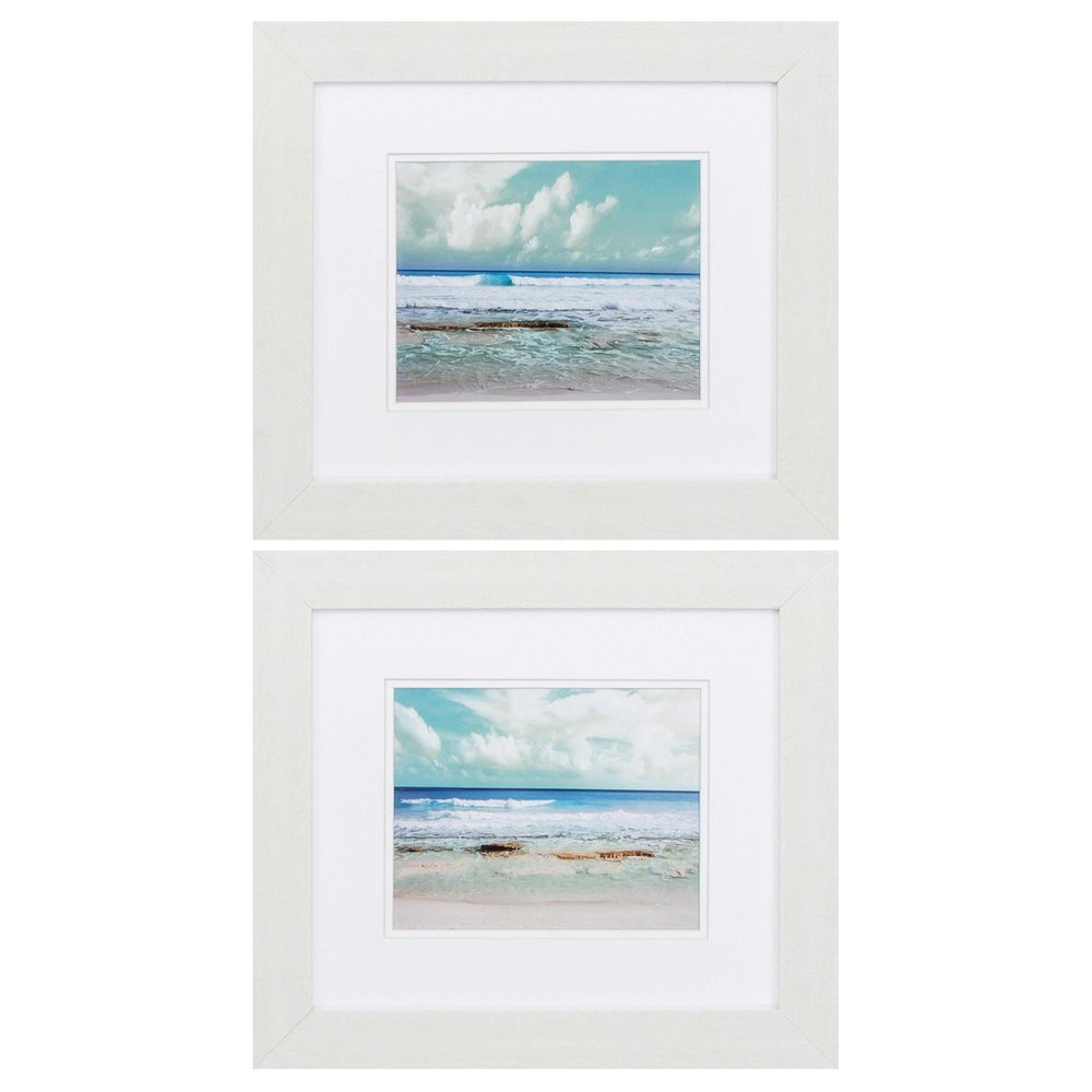 18" X 16" White Frame Cancun Magic (Set Of 2) — view 1