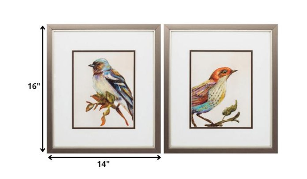 14" X 16" Metallic Bronze Frame Eco Bird (Set Of 2) — view 2