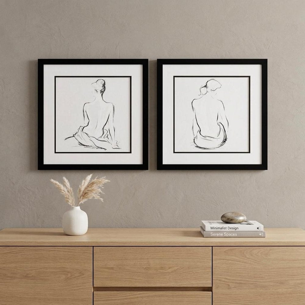 17" X 17" Silver Frame Poised Pose (Set Of 2) — view 4