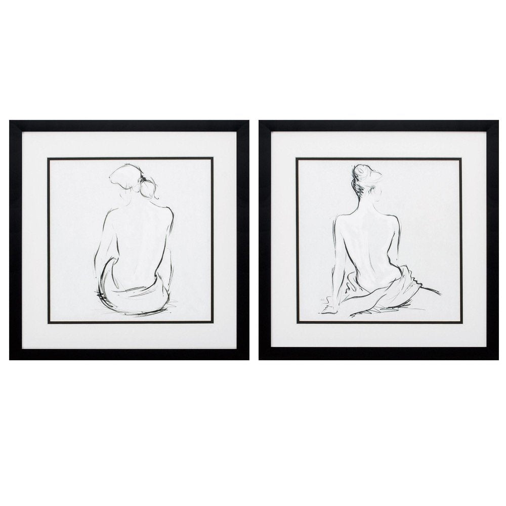 17" X 17" Silver Frame Poised Pose (Set Of 2) — view 3