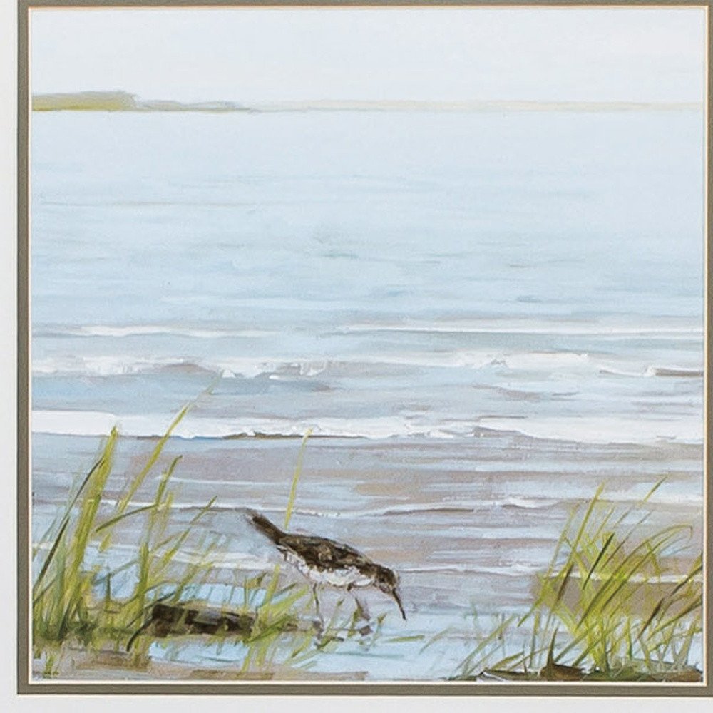 19" X 19" White Frame Afternoon On Shore (Set Of 2) — view 2