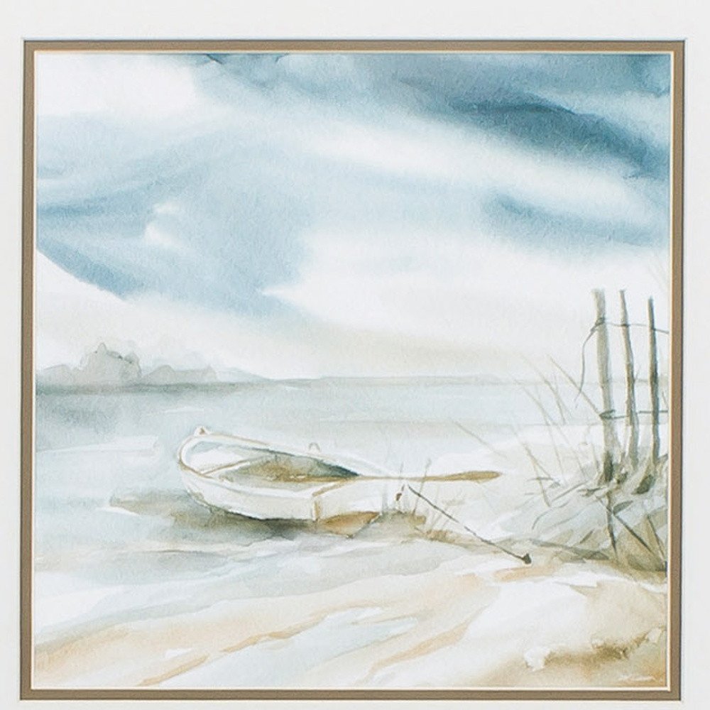 19" X 19" White Frame Subtle Mist (Set Of 2) — view 4