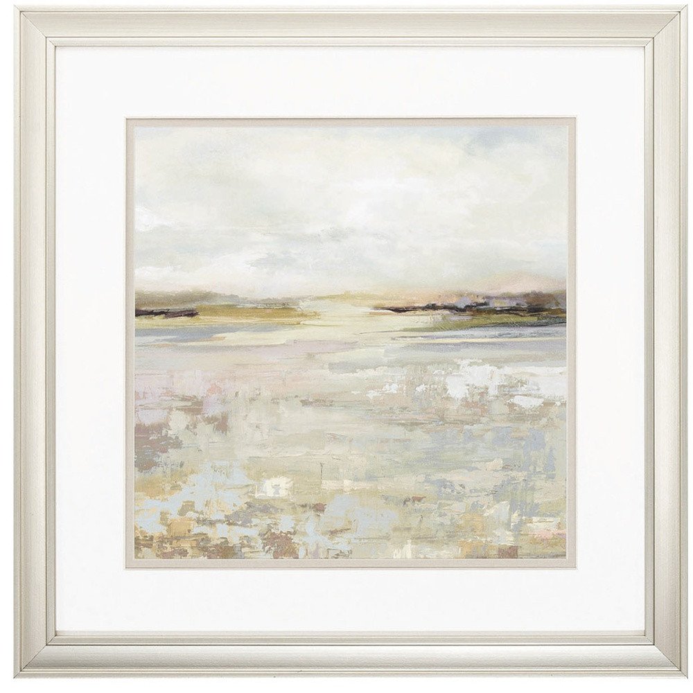 Set of Two 18" Sunset Landscapes Champagne Framed Wall Decor — view 2