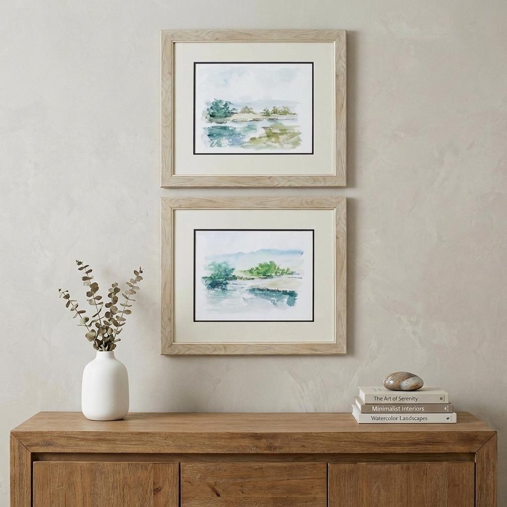 22" X 19" White Frame Spring Watercolor (Set Of 2) — view 4