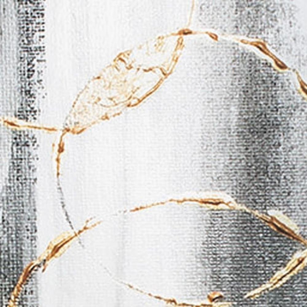 Set of Two Modern Abstract Gunmetal Framed Art — view 4