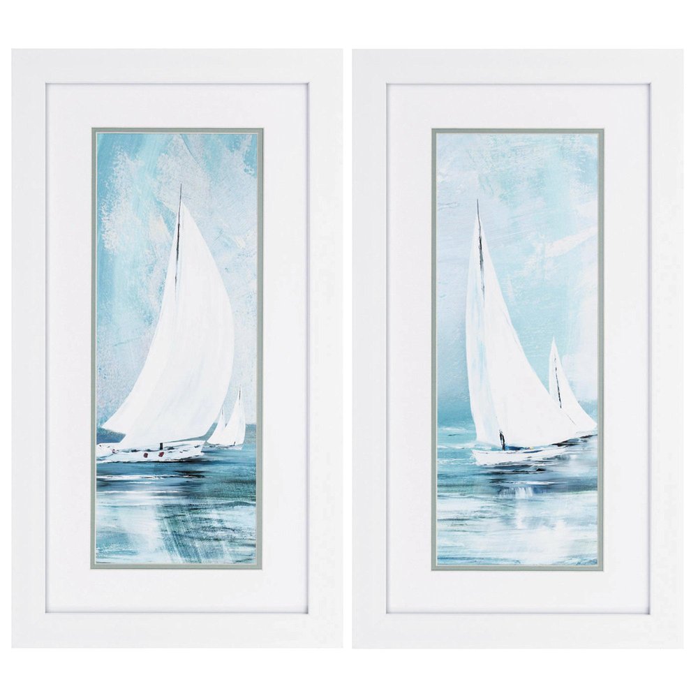 15" X 27" White Frame Soft Sail (Set Of 2) — view 1