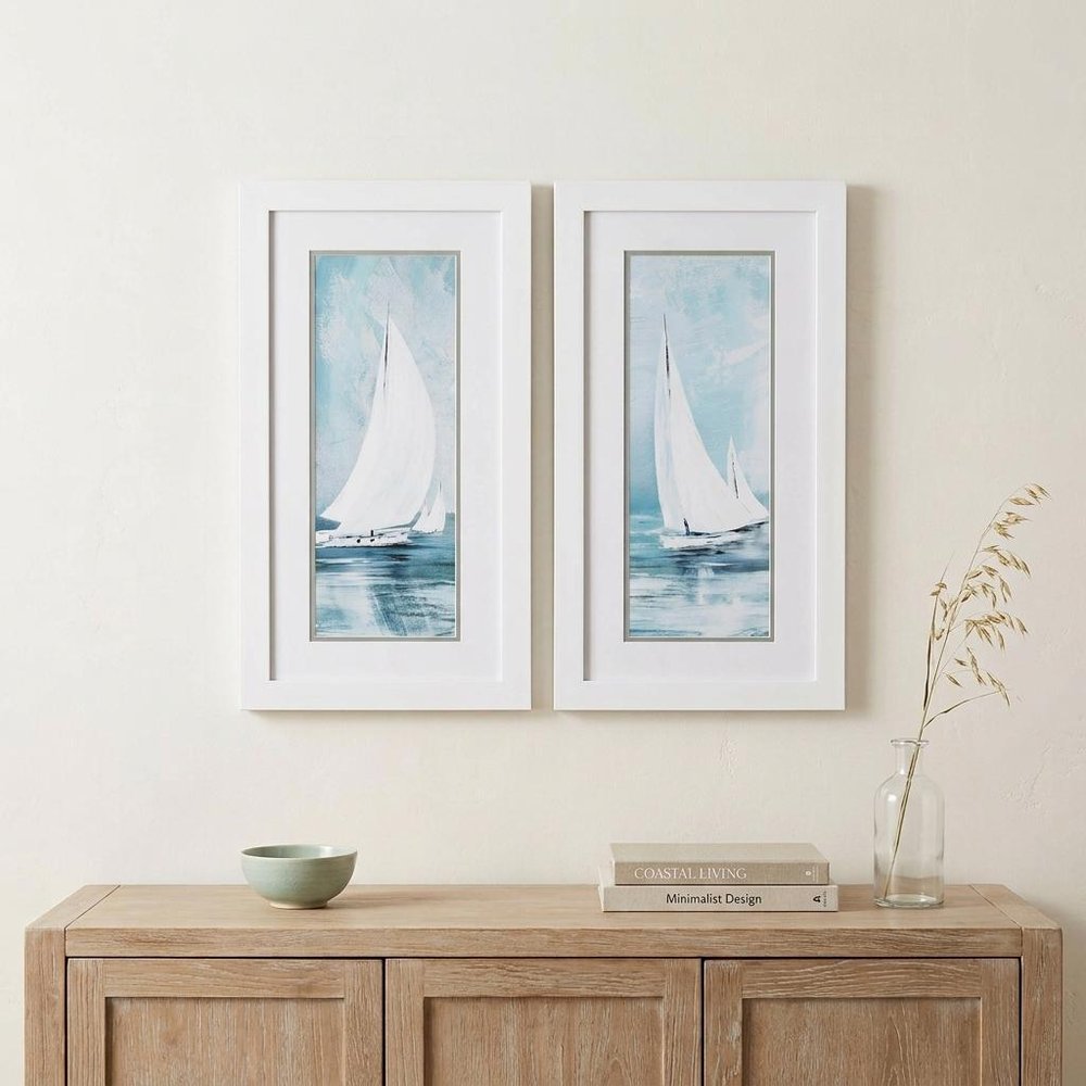 15" X 27" White Frame Soft Sail (Set Of 2) — view 4
