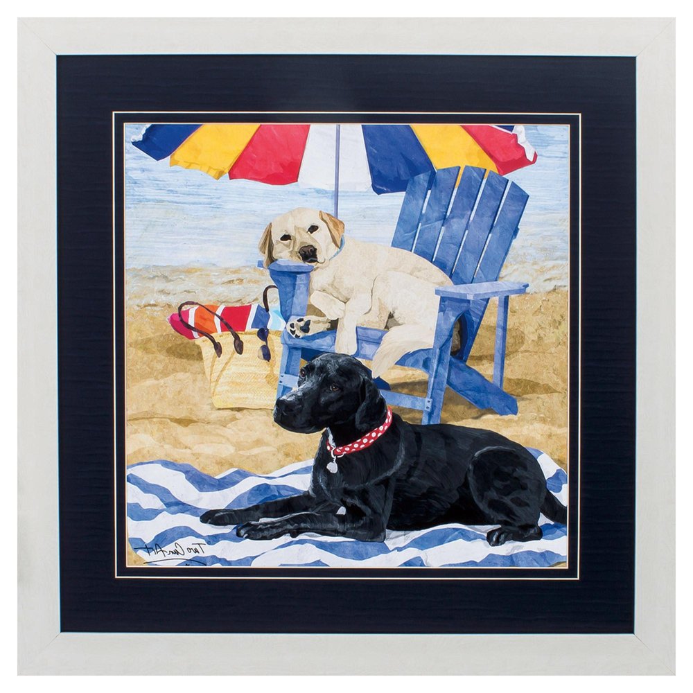 29" X 29" White Frame Labs On Beach — view 3