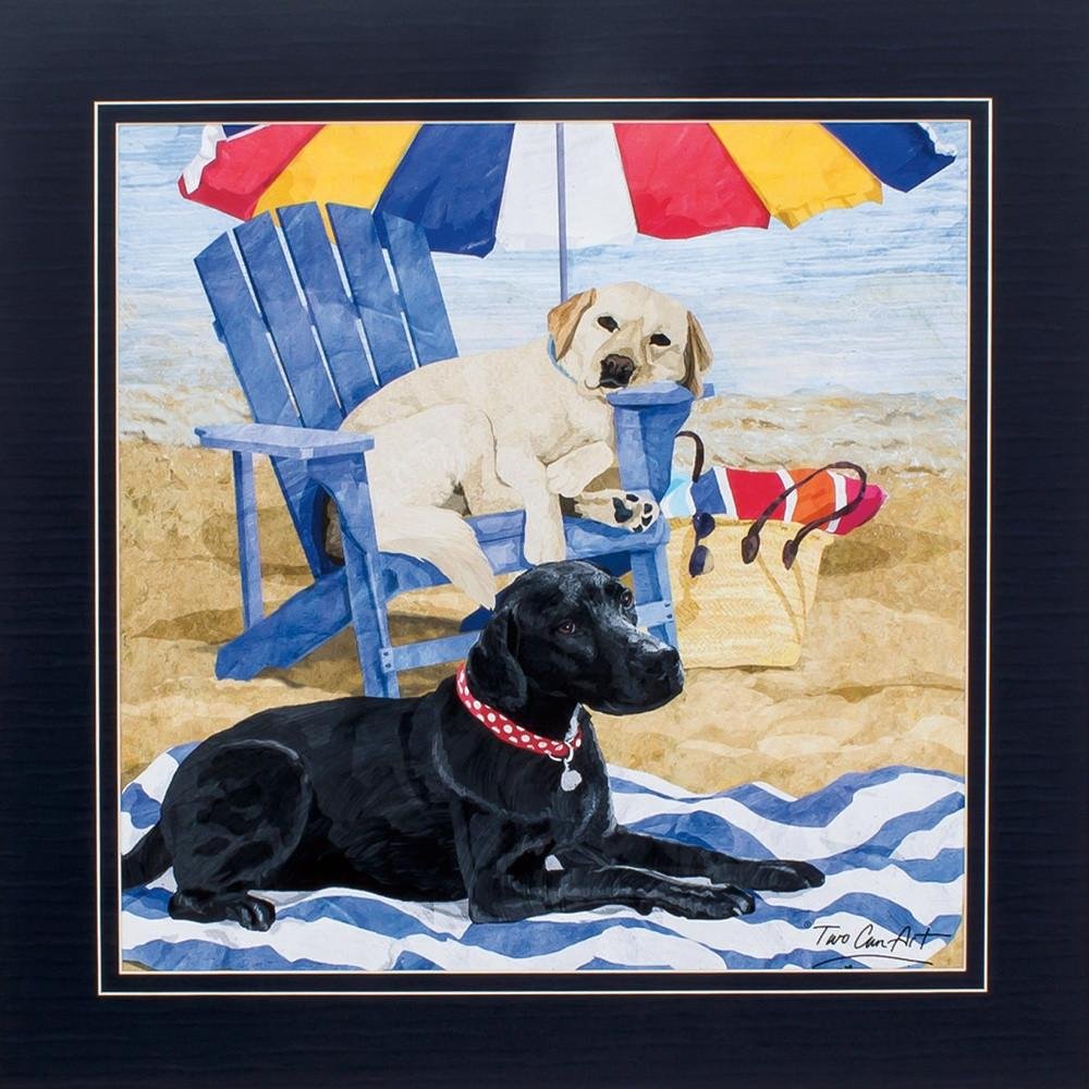29" X 29" White Frame Labs On Beach — view 4