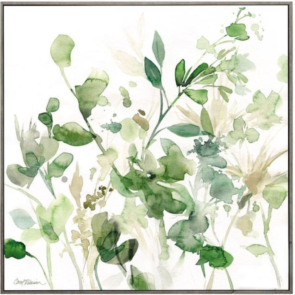 30" X 30" Woodtoned Frame Sage Garden I — view 4