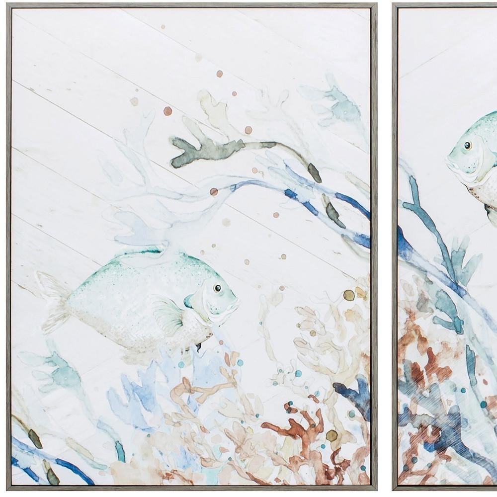 18" X 24" Woodtoned Frame Under The Sea (Set Of 2) — view 3