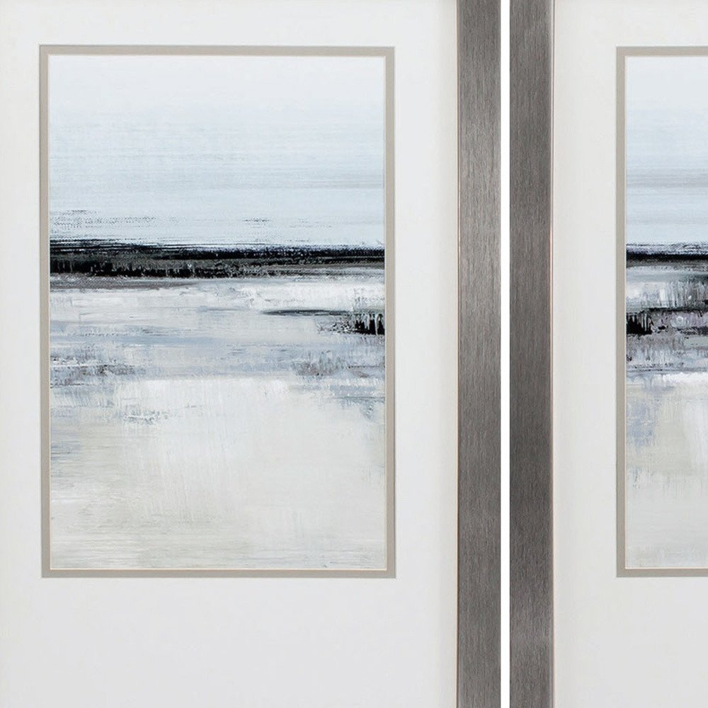 21" X 34" Silver Frame Landform I (Set Of 3) — view 2