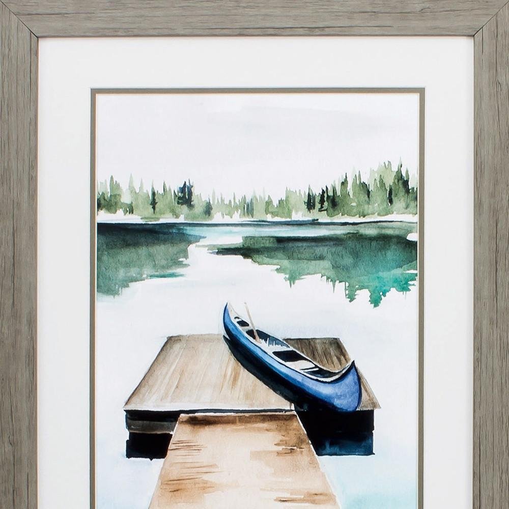 19" X 23" Woodtoned Frame Lake Views (Set Of 2) — view 3