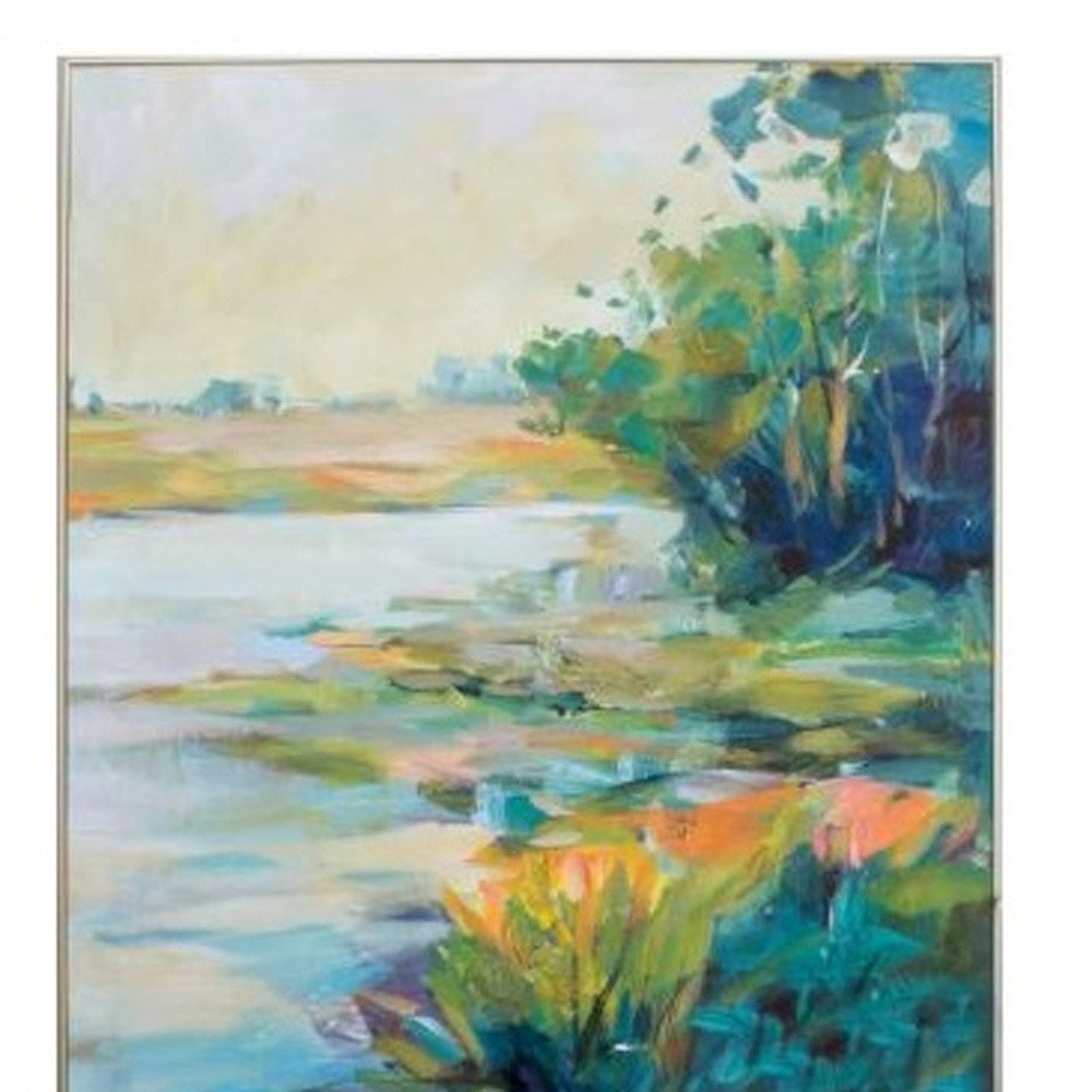 24" X 30" Ligth Wood Toned Frame Marsh Colors (Set Of 2) — view 3