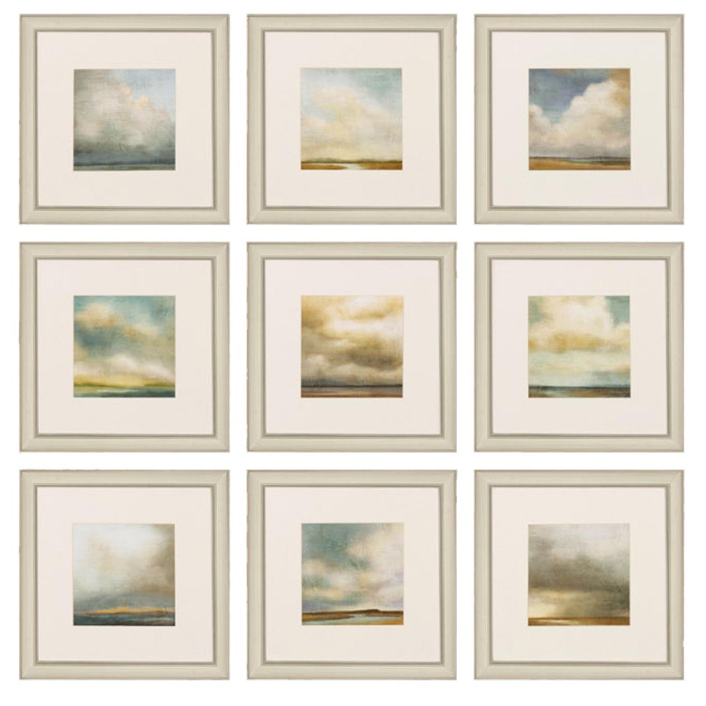 16" X 16" Champagne Gold Color Frame  Atmosphere (Set Of 9) — view 1