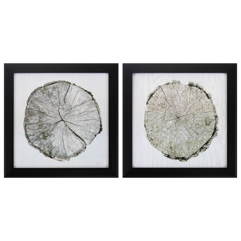 14" X 14" Dark Wood Toned Frame Woodland Years (Set Of 2) — view 1